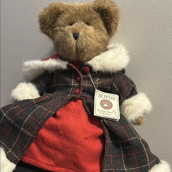 Vintage Boyds Bears Brown and Red Stuffed Animal with Cozy Outfit - Picture 10 of 12